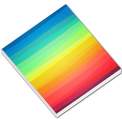 Sweet Colored Stripes Background Small Memo Pads