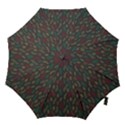 Whimsical Feather Pattern, autumn colors, Hook Handle Umbrella (Small) View1