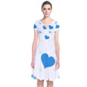 Blue Hearts Wrap Dress View1