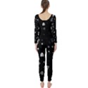 Black and White Hearts Long Sleeve Catsuit View2