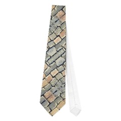 Cobblestone Geometric Texture Neckties (one Side) 