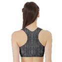 Dark Grunge Texture Women s Sports Bra with Border View2