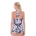 Gray Hawaiian Boyleg Halter Swimsuit  View2