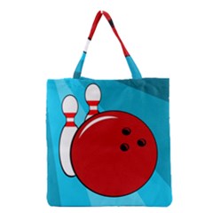 Bowling  Grocery Tote Bag by Valentinaart