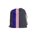 Purple, pink and gray lines Drawstring Pouches (Medium)  View1