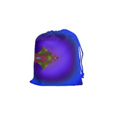 Into The Blue Fractal Drawstring Pouches (small) 