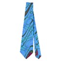 Blue Wavy Squiggles Neckties (Two Side)  View1