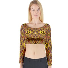 Apart Art Long Sleeve Crop Top
