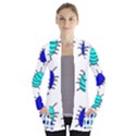 Blue bugs Women s Open Front Pockets Cardigan(P194) View1