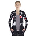 Evil rabbit Women s Open Front Pockets Cardigan(P194) View1