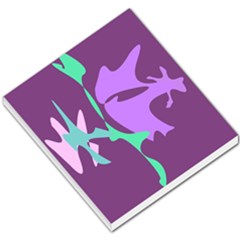 Purple Amoeba Abstraction Small Memo Pads by Valentinaart