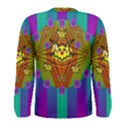 Flower Mice In Peace Balls Pop Art Men s Long Sleeve Tee View2