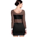 addams family Long Sleeve Velvet Bodycon Dress View2