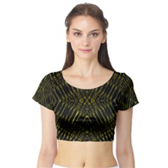 Yyyyyyyyyry Short Sleeve Crop Top (tight Fit)
