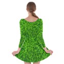 Shamrock Clovers Green Irish St  Patrick Ireland Good Luck Symbol 8000 Sv Long Sleeve Skater Dress View2