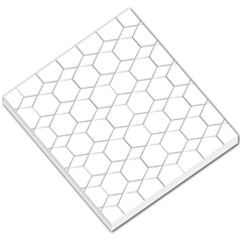  Honeycomb - Diamond Black And White Pattern Small Memo Pads by picsaspassion