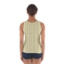 Summer sand color pink and yellow stripes Women s Sport Tank Top  View2