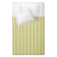 Summer Sand Color Yellow Stripes Pattern Duvet Cover (single Size)