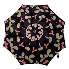 Elegant Floral Design Hook Handle Umbrellas (small) by Valentinaart