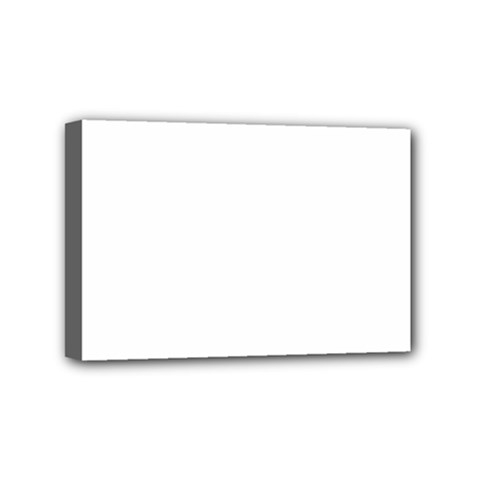 White Color Design Mini Canvas 6  X 4 