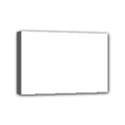 White color design Mini Canvas 6  x 4  View1