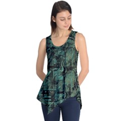 Green Town Sleeveless Tunic