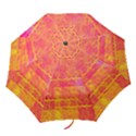 Yello And Magenta Lace Texture Folding Umbrellas View1