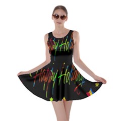 Happy Holidays Skater Dress by Valentinaart