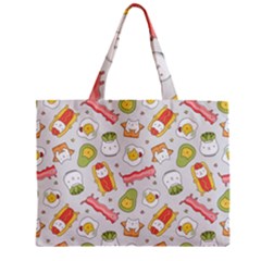 Funny Cat Food Succulent Pattern  Zipper Mini Tote Bag