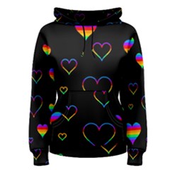 Rainbow Harts Women s Pullover Hoodie by Valentinaart