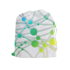 Network Connection Structure Knot Drawstring Pouches (extra Large)
