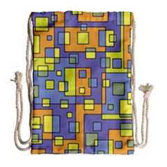 Square Background Background Texture Drawstring Bag (large)