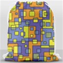 Square Background Background Texture Drawstring Bag (Large) View2