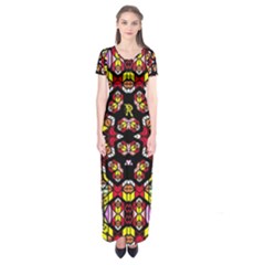 Queen Honey Short Sleeve Maxi Dress