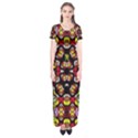 QUEEN HONEY Short Sleeve Maxi Dress View1