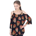 Chocolate strawberries pattern Flutter Tees View1
