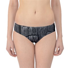 Coal Charred Tree Pore Black Hipster Bikini Bottoms