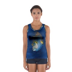 Fish Blue Animal Water Nature Women s Sport Tank Top 