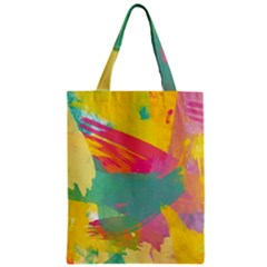 Colorful Paint Brush  Zipper Classic Tote Bag by Brittlevirginclothing