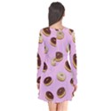 Donuts pattern - pink Flare Dress View2