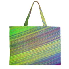 Diagonal Lines Abstract Zipper Large Tote Bag by Amaryn4rt