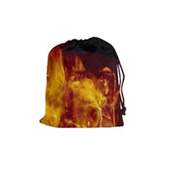 Ablaze Abstract Afire Aflame Blaze Drawstring Pouches (medium) 