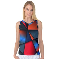 3d And Abstract Women s Basketball Tank Top