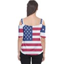 American Flag Women s Cutout Shoulder Tee View2