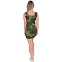 Camouflage Green Brown Black Sleeveless Bodycon Dress View4