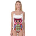 Owl Colorful Patchwork Art Camisole Leotard  View1