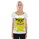 Monster Troll Halloween Shudder Women s Cap Sleeve Top View1