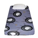 Rocket Ship Wallpaper Background Fitted Sheet (Single Size) View1