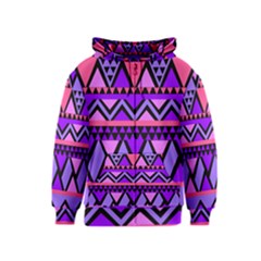 Seamless Purple Pink Pattern Kids  Zipper Hoodie by Nexatart