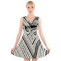Arches Fractal Chaos Church Arch V-Neck Sleeveless Skater Dress View1